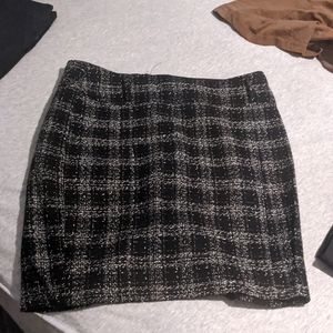 Black plaid skirt heart and soul